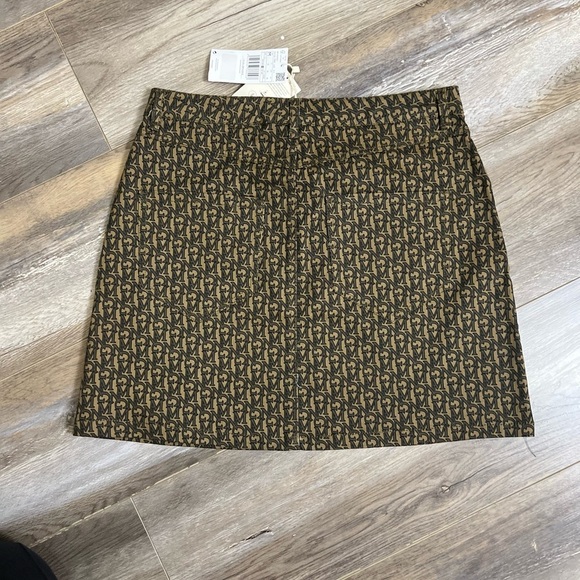 ⚪️ NWT MANGO logo print mini skirt Medium - Picture 7 of 8